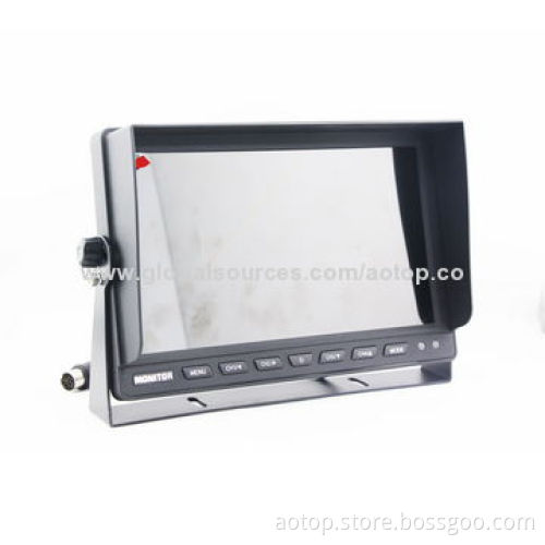 10.1-inch Car Rear-view Security Monitor with Remote Control, Multiple Languages, PAL&NTSC, OSD Menu